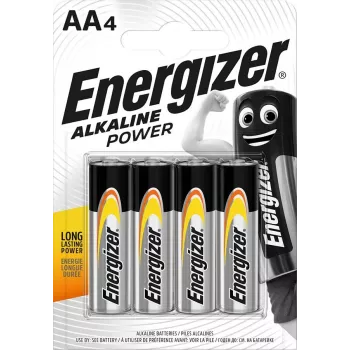 Vienkartinė šarminė AA baterija Energizer Classic 1.5V LR6 — 4 vnt., 50,5×14,5 mm, 23 g