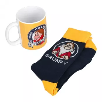 Puodelio ir kojinių rinkinys Paladone PP12638DP — Grumpy dizainas