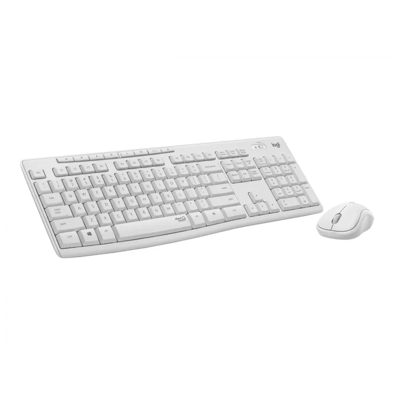 Logitech MK295 Silent - klaviatūros ir pelės rinkinys - belaidis - 2,4 GHz - itališka - balkšva
