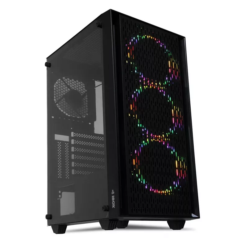 iBox CETUS 903 Midi Tower Juoda