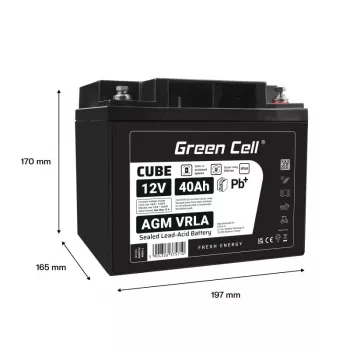 Baterija AGM VRLA 12V 40Ah IP54