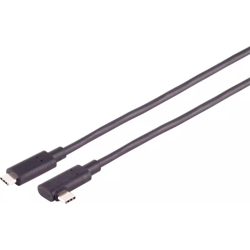USB laidas S/CONN 30-42045 3 m USB 3.2 Gen 2 USB C Juodas
