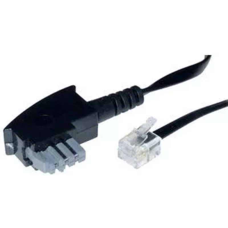 telefono kabelis ShiverPeaks BS70120-6/2 10 m Juodas
