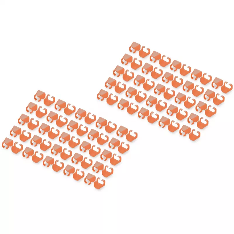 Spalvų kodavimo spaustukas Digitus Color clips, skirtas komutaciniam kabeliui A-CC-O oranžinis