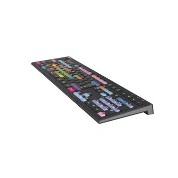 Klaviatūra Logickeyboard LKB-FLS-A2PC-DE universali USB QWERTZ vokiška juoda