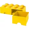 LEGO Drawer Brick 8 — geltonas (modelis 40061732) laikymo stalčius kaladėlėms ir smulkioms dalims