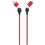 USB laidas 2GO 797370 1,2 m USB A/USB C USB C/Lightning juoda raudona