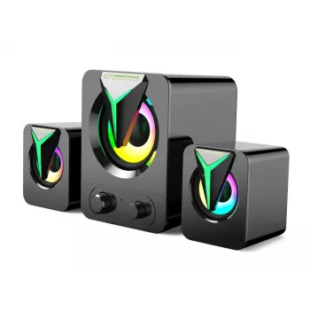 Esperanza EGS107 garsiakalbiai 2.1 USB LED 5 W juodi