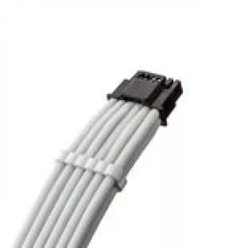 CableMod C-Series Pro ModMesh 16‑Pin to 4×8‑Pin Sleeved kabelis for Corsair Type 3/4 PSUs, 60 cm, White