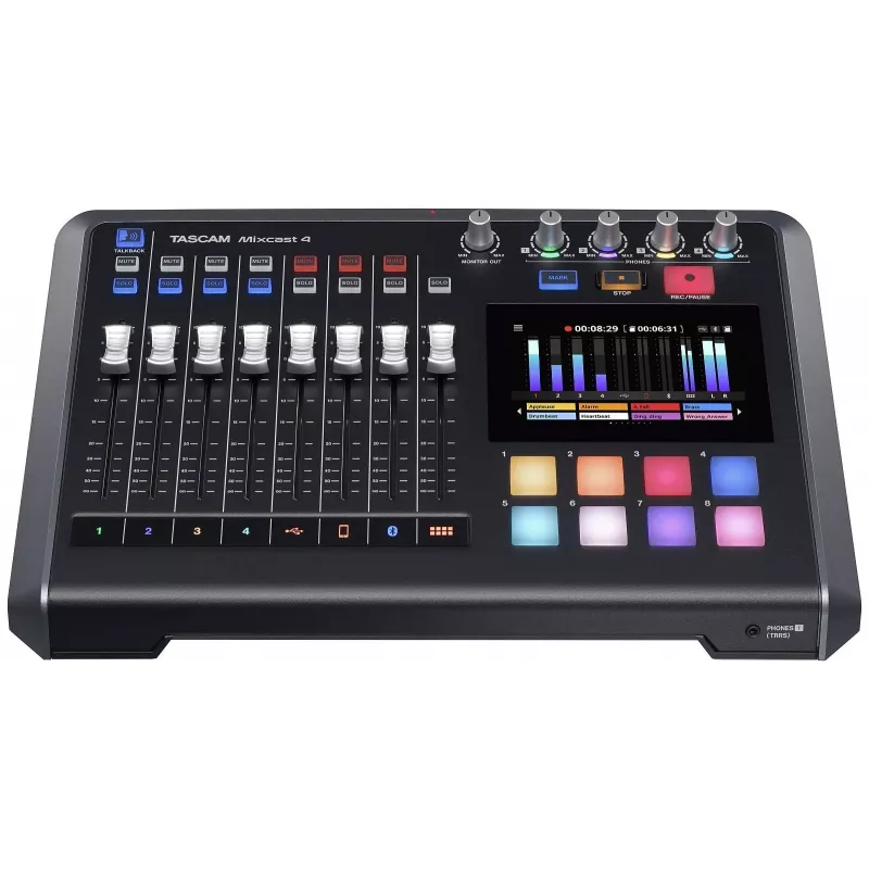 Tascam Mixcast 4 - maišytuvas, skirtas įrašinėti tinklalaides