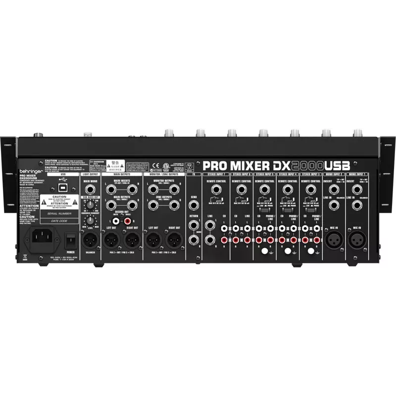 Garso maišytuvas Behringer DX2000USB 7 kanalų