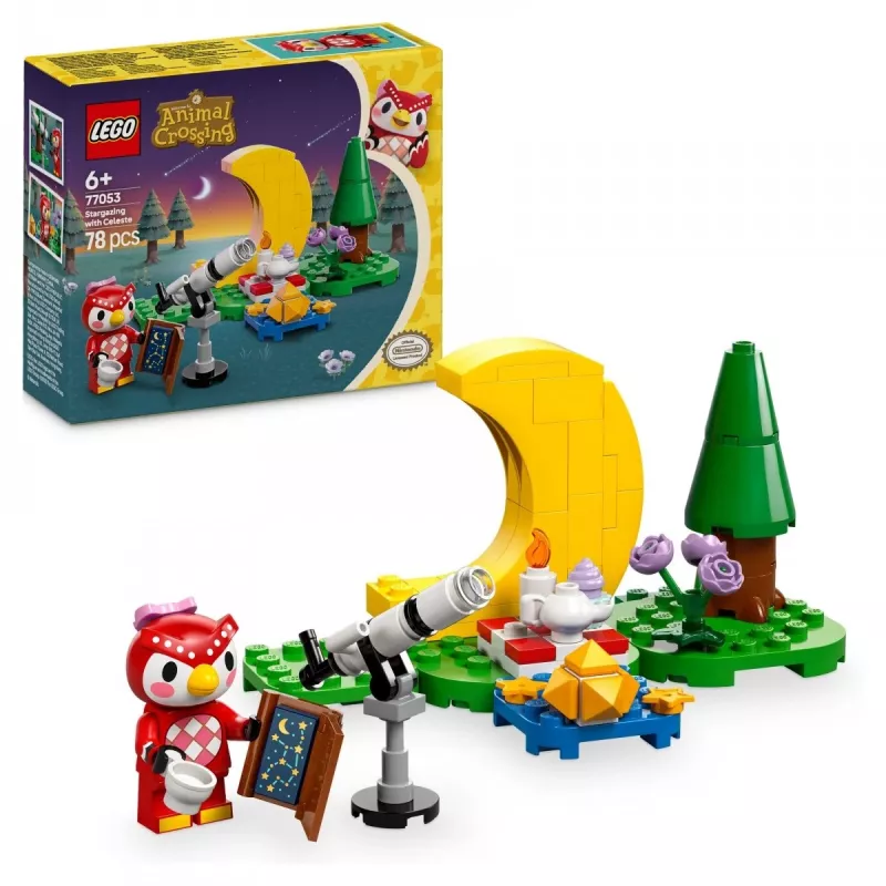 Konstrukcinis žaislas LEGO Animal Crossing Žvaigždžių stebėjimas su Eufemija rinkinys 77053
