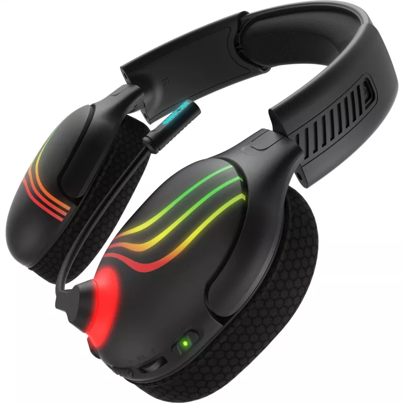 PDP 049-032-BK ausinės/ausinės su mikrofonu Belaidis Aplink galvą Žaidimų Bluetooth Juoda