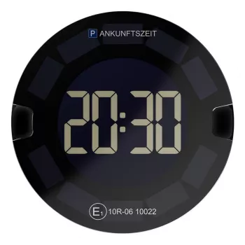 Elektroninis parkavimo diskas OOONO P-Disc No3 juodas, liečiamas valdymas
