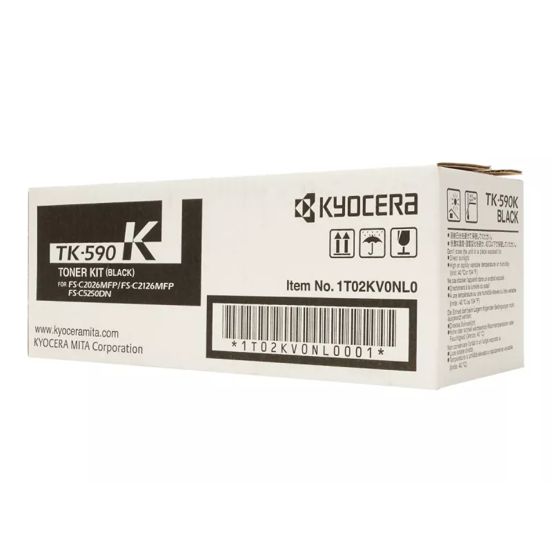 KYOCERA TK-590K dažų miltelių kasetė 1 vnt. Originali juoda