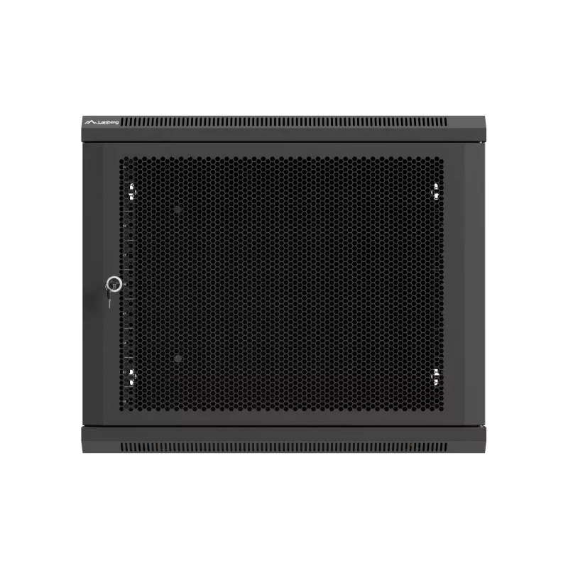 19 colių 9U 600x600 juodas montuojamas spintoje stovas