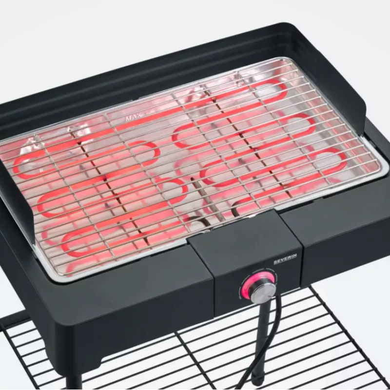 Severin PG8566 elektrinė kepsninė ir grilis, juoda, 2200 W (PG8566)