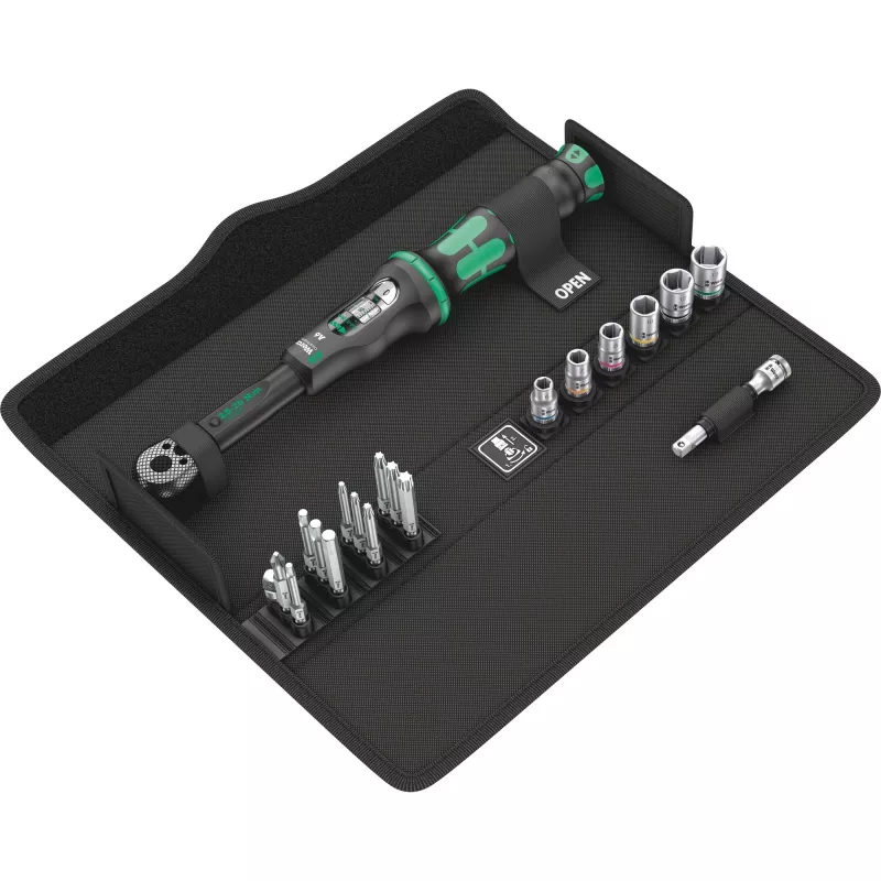 Torque wrench Click-Torque 1/4'' 2.5-25NM, 20 parts