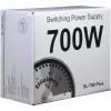 Inter-Tech SL-700 Plus - Maitinimo blokas (vidinis) - ATX12V 2,4 - AC 230 V - 700 W - aktyvus PFC (88882141)