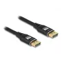 DeLOCK DisplayPort laidas 8K 60 Hz 3 m juodas metalinis