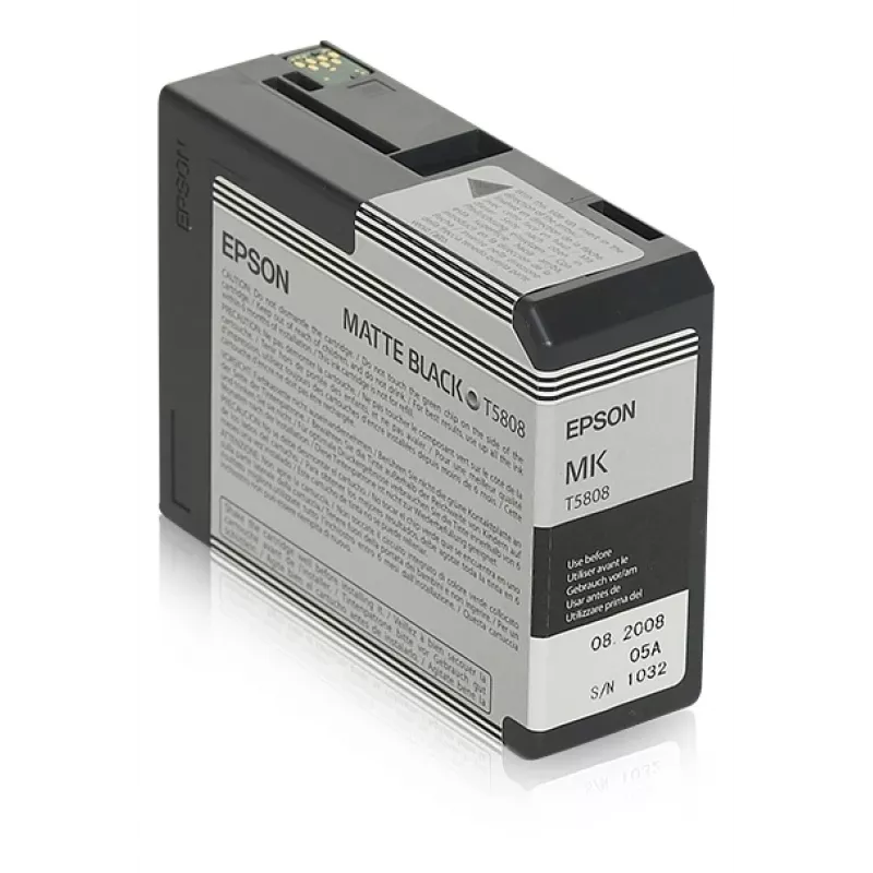 Rašalo kasetė Epson C13T5808 Matinė juoda — Originali Epson kasetė, matinė juoda