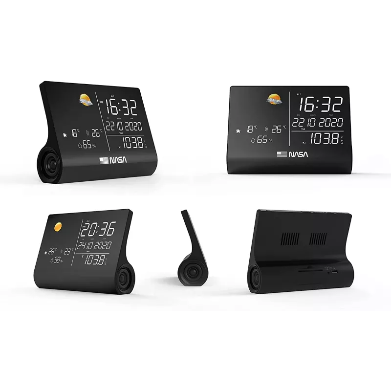 Nasa WSP1300 Juoda Weather Station/Speaker BT