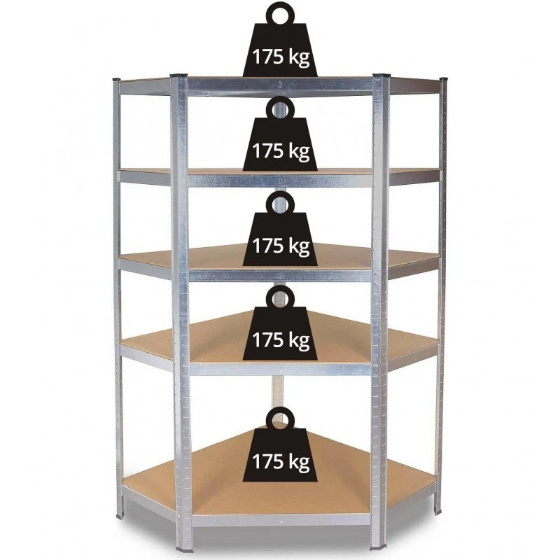 Sodo įrankių laikymo stelažas Top e shop GC9030 — Cinkuotas plienas ir MDF, 900x300x1800 mm, laisvai stovintis / montuojamas prie sienos, 875 kg keliamoji galia
