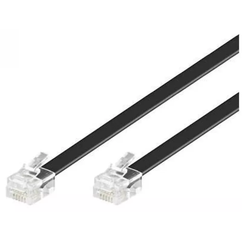 Telefono laidas Microconnect MPK102S RJ-11 RJ-11 2 m juodas