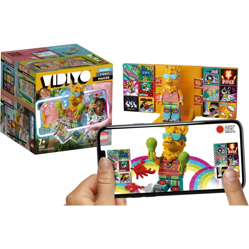 LEGO VIDIYO BeatBox 43105 Party Llama — interaktyvus muzikos ir šokių žaidimų rinkinys