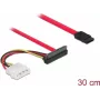 SATA laidas DeLOCK 86078 0,5 m SATA 7-pin SATA 22-pin Molex