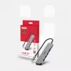 USB-C šakotuvas Unitek 7in1 aliuminis PD 100W 5 Gbps — daugiafunkcis adapteris su Power Delivery