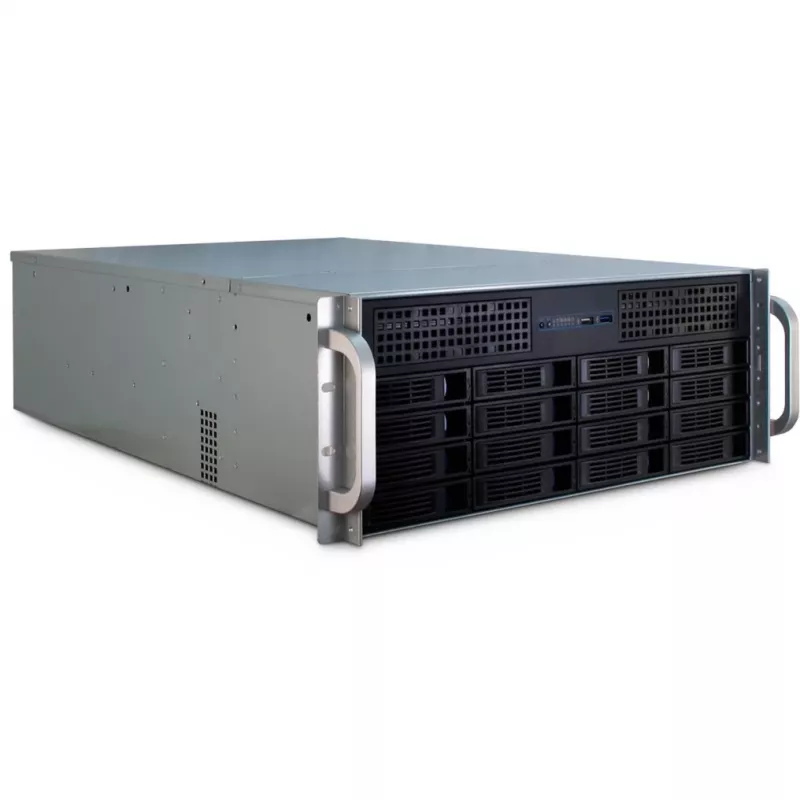 Inter-Tech IPC 4U-4416 stovo versija išplėstinė ATX / SSI EEB juoda