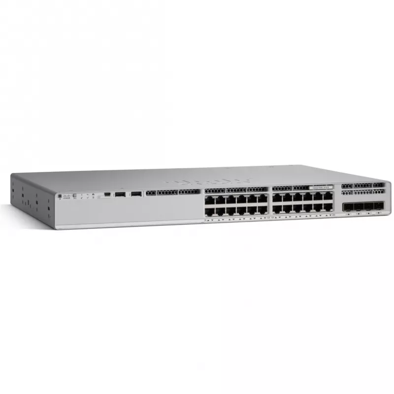Catalyst 9200L - Network Advantage - komutatorius - L3 - 24 x 10/100/1000 + 4 x 10 Gig