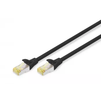 Digitus Professional - Laidas - RJ-45 (M) į RJ-45 (M) - 25 cm - SFTP - CAT 6a - Halogen-Free, Moulded - Juoda (DK-1644-A-0025/BL)