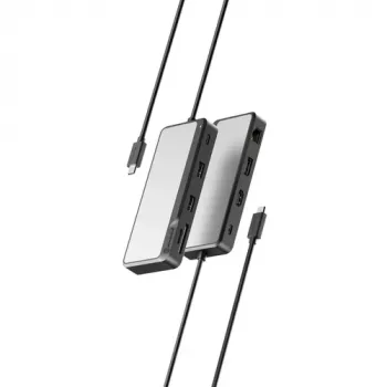 ALOGIC Fusion Pro AXIS USB-C dviejų ekranų dokas Wired USB 3.2 Gen 1 100W galios tiekimas