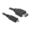 DeLOCK - Vaizdo / garso kabelis - HDMI - 32 AWG - HDMI, 19 kontaktų (M) - 19 kontaktų Micro-HDMI (M) - 3 m (82663)