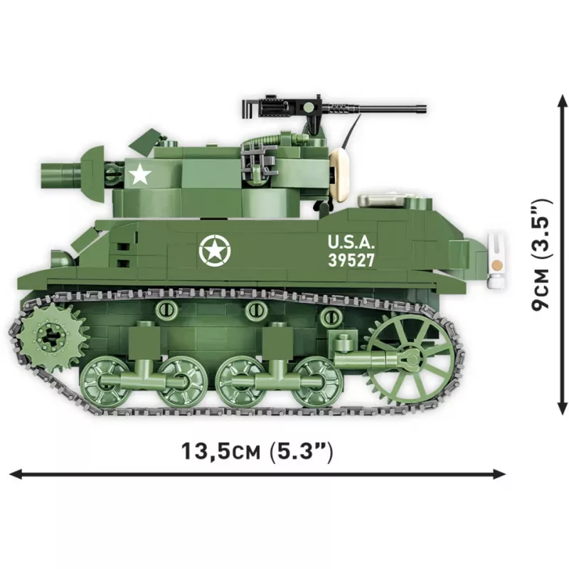 Statybiniai blokeliai COBI H.M.C M8 Scott 525 vienetai II pasaulinis karas