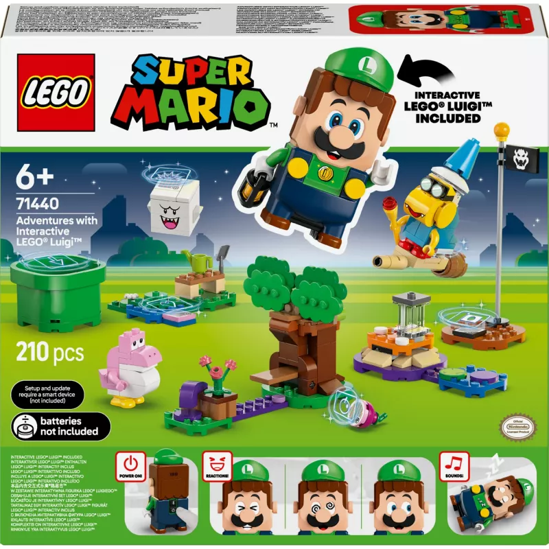 Konstruktorius LEGO 71440 Super Mario Interaktyvi LEGO Luigi figūrėlė, rinkinys