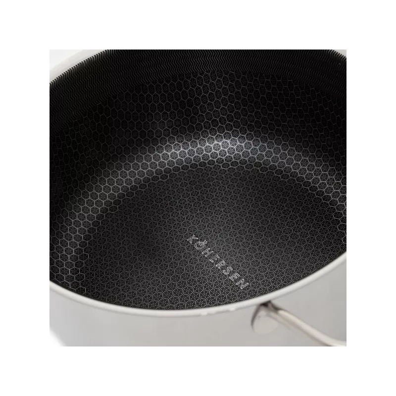 Kohersen Juoda Cube 24 cm puodas su dangčiu