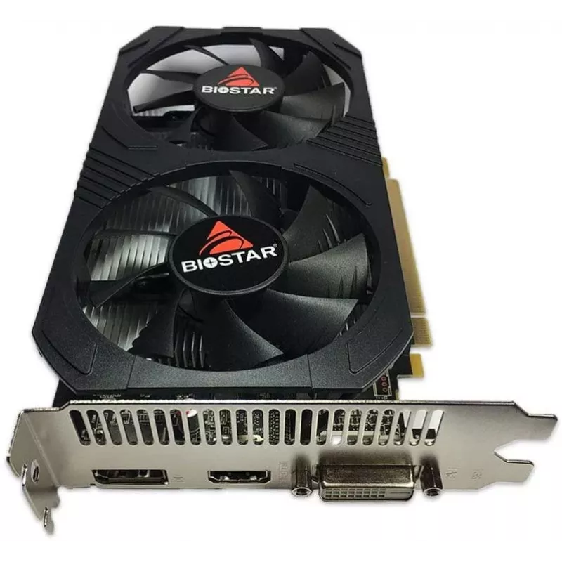 BIOSTAR Radeon RX 560 4 GB GDDR5 vaizdo plokštė, 128 bitų, PCIe 3.0, 1275/1175 MHz, HDMI+DP+DVI