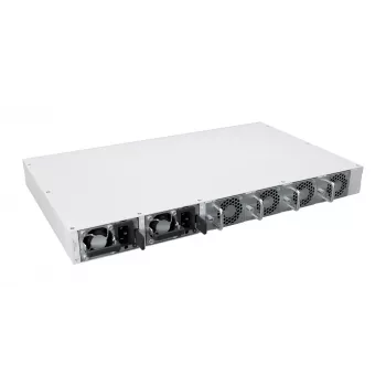 Tinklo komutatorius MikroTik CRS812-8DS-2DQ-2DDQ-RM — 8× 10G SFP+ stovo montavimo agregavimo komutatorius