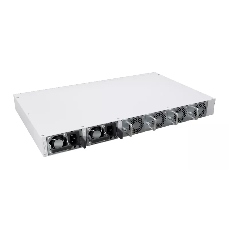 Tinklo komutatorius MikroTik CRS812-8DS-2DQ-2DDQ-RM — 8× 10G SFP+ stovo montavimo agregavimo komutatorius