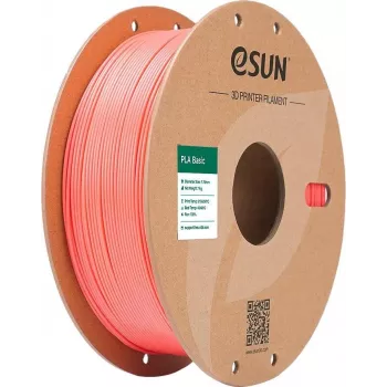 PLA BASIC 1,75mm ROŽINĖ 1kg ESUN 3D SIŪLAS (PLA-BASIC175P1P1)
