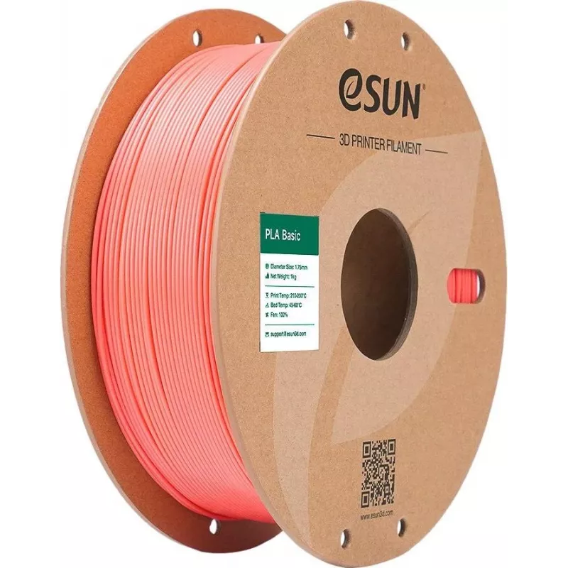 PLA BASIC 1,75mm ROŽINĖ 1kg ESUN 3D SIŪLAS (PLA-BASIC175P1P1)