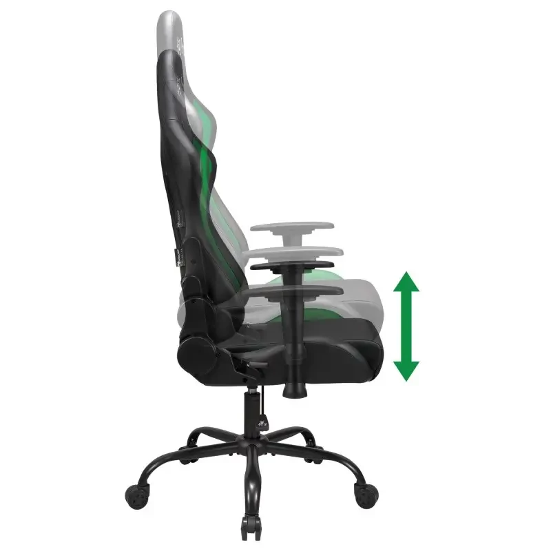 Subsonic SA5609-H2 biuro kėdė paminkštinta sėdynė paminkštinta atlošas juoda raudona