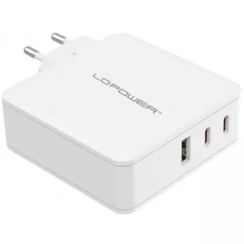 Vidinis įkroviklis LC-Power LC-GAN-100 Universalus greitasis įkrovimas Baltas
