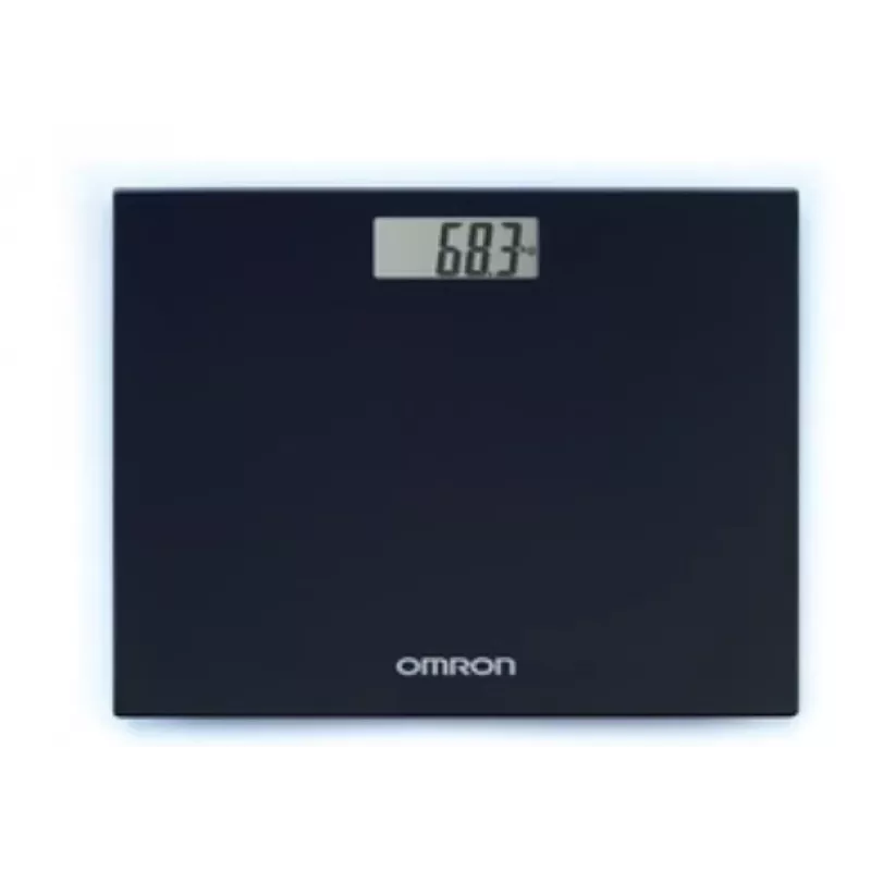 Elektroninės asmeninės svarstyklės Omron HN-289-E juodos su LCD ekranu, automatiniu išsijungimu