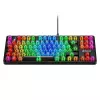 Mechaninė žaidimų klaviatūra Sharkoon Crystal Shark Juoda DE su RGB apšvietimu
