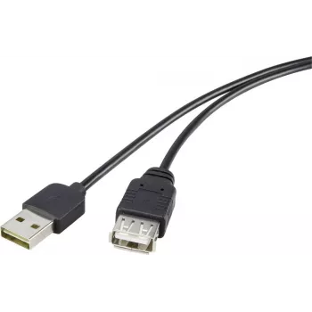 USB prailginimo kabelis Renkforce Duplex 2.0 Reversible USB M to W 5V, modelis 1365371