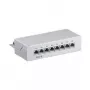 Wentronic Goobay CAT 6 Mini/Desktop Patch Panel, 8 Port, Pilka - STP Shielded, Pilka (93047)